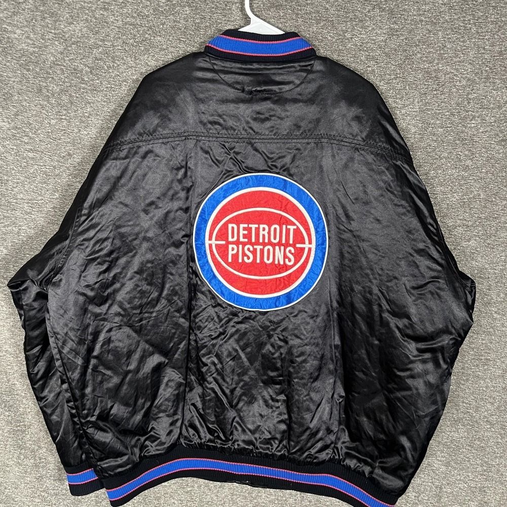 Detroit Pistons Jacket Mens‎ 2XL Black NBA Basketball G-III Hardwood Classics - Picture 6 of 8